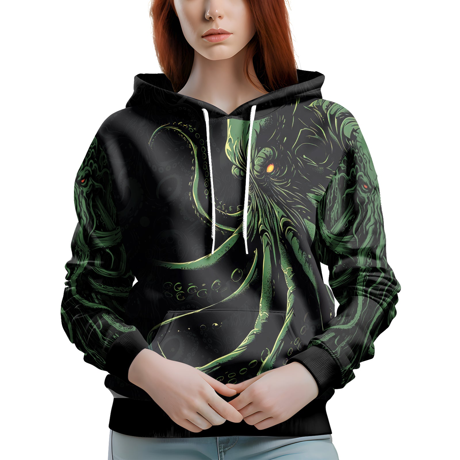 Rashninja Tentacle Tyrant AOP Hoodie | Jiu Jitsu Octopus Hoodie