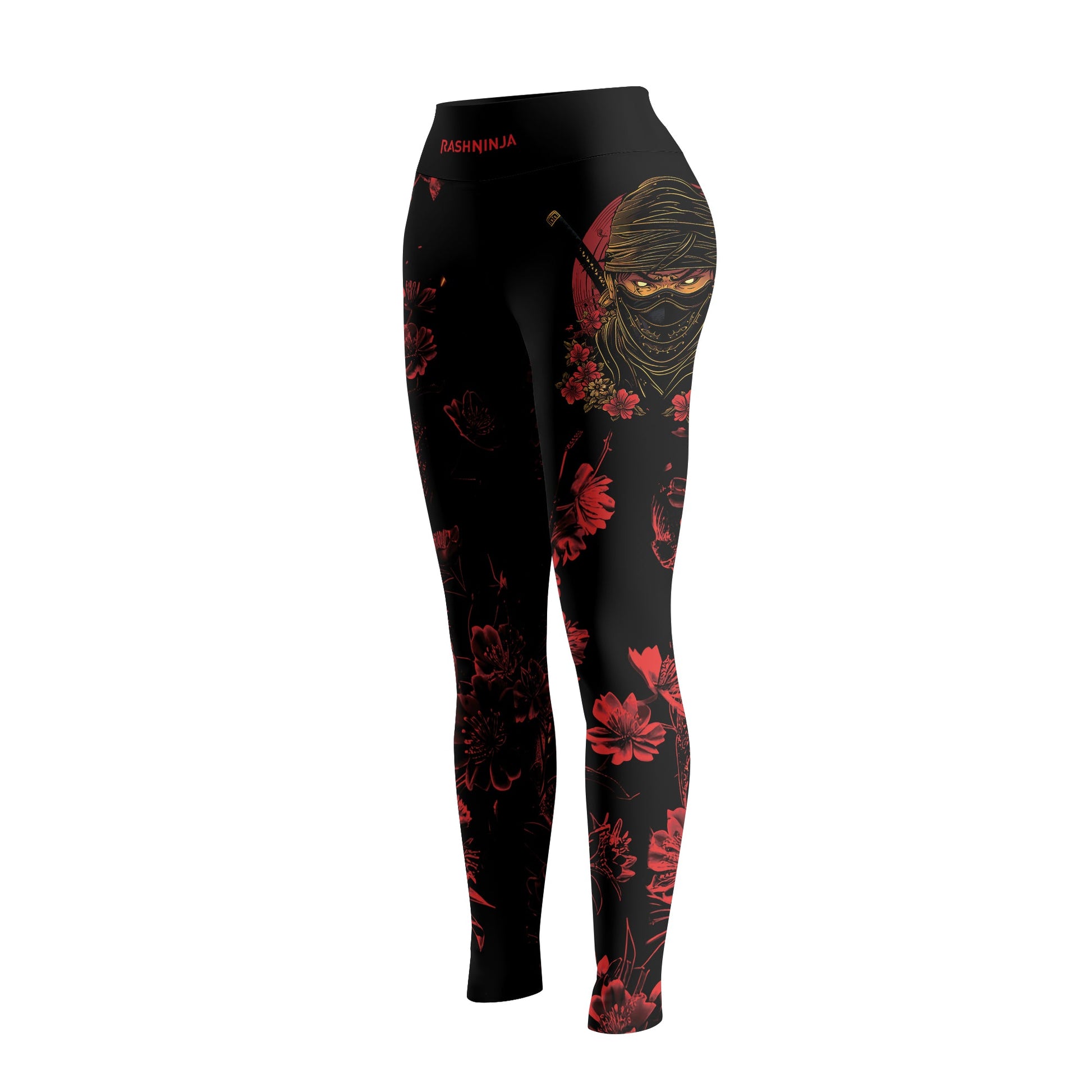 Rashninja Ninja Crimson Blossom Women's Leggings