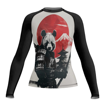 Rashninja Panda Samurai Sunset Women's Long Sleeve Rash Guard
