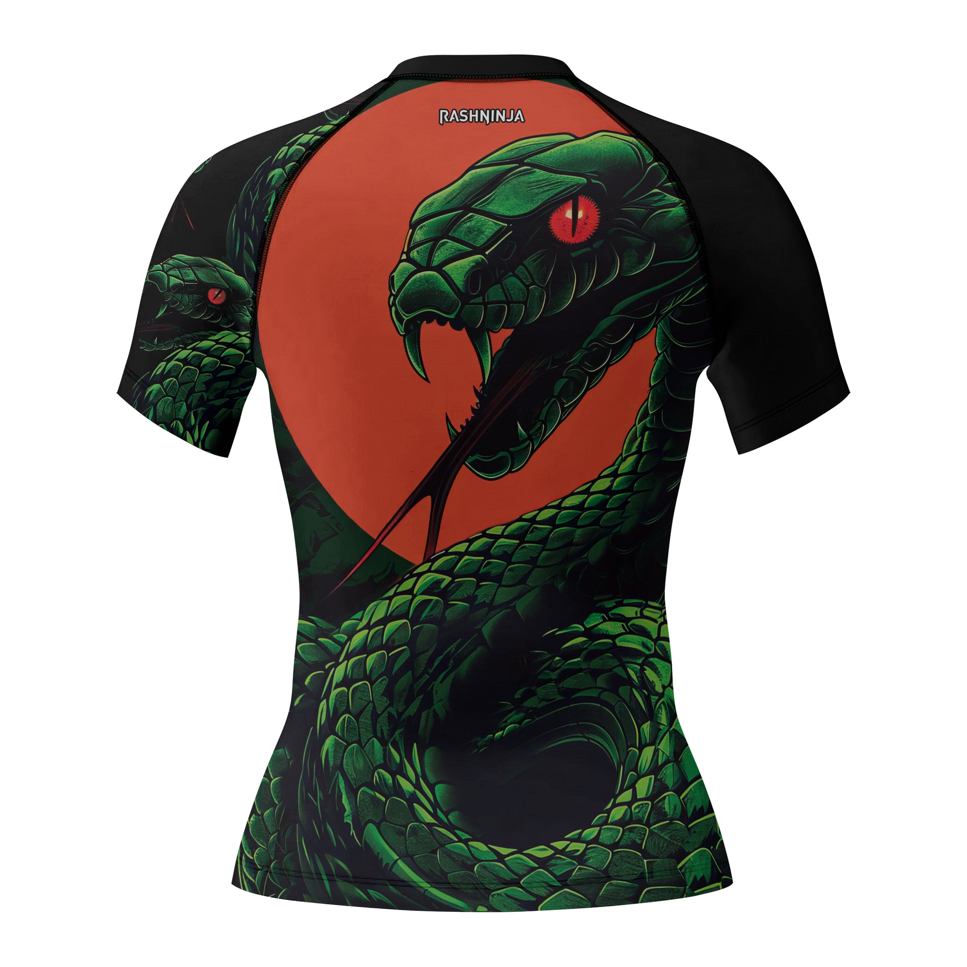 Rashninja Green Snake Women's Short Sleeve Rash Guard