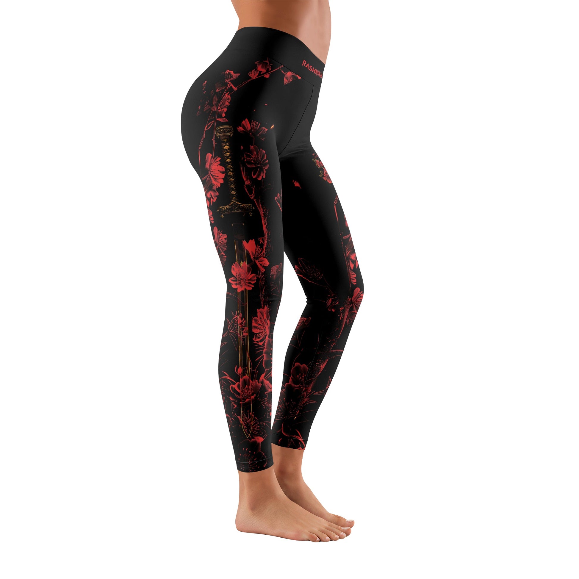 Rashninja Ninja Crimson Blossom Women's Leggings