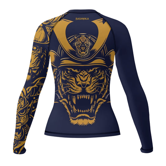 Rashninja Tiger Samurai Women's Long Sleeve Rash Guard