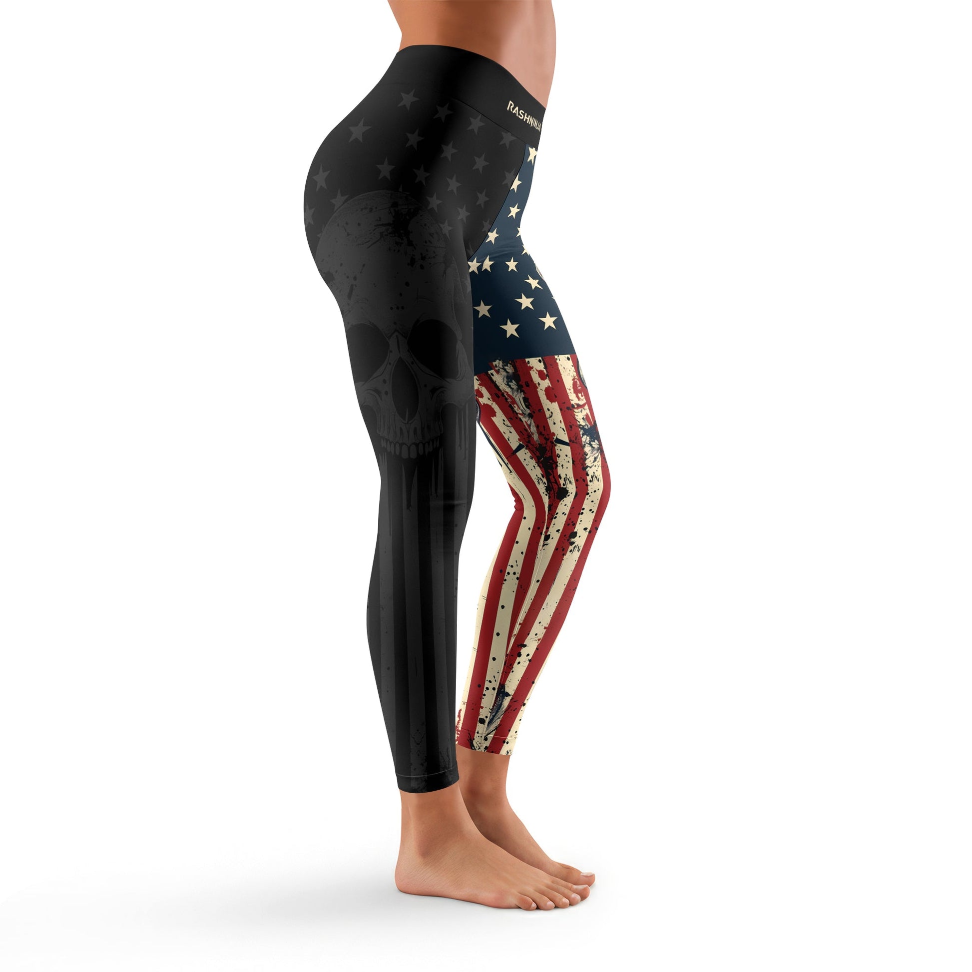 Rashninja Patriotic Skull Women's Leggings