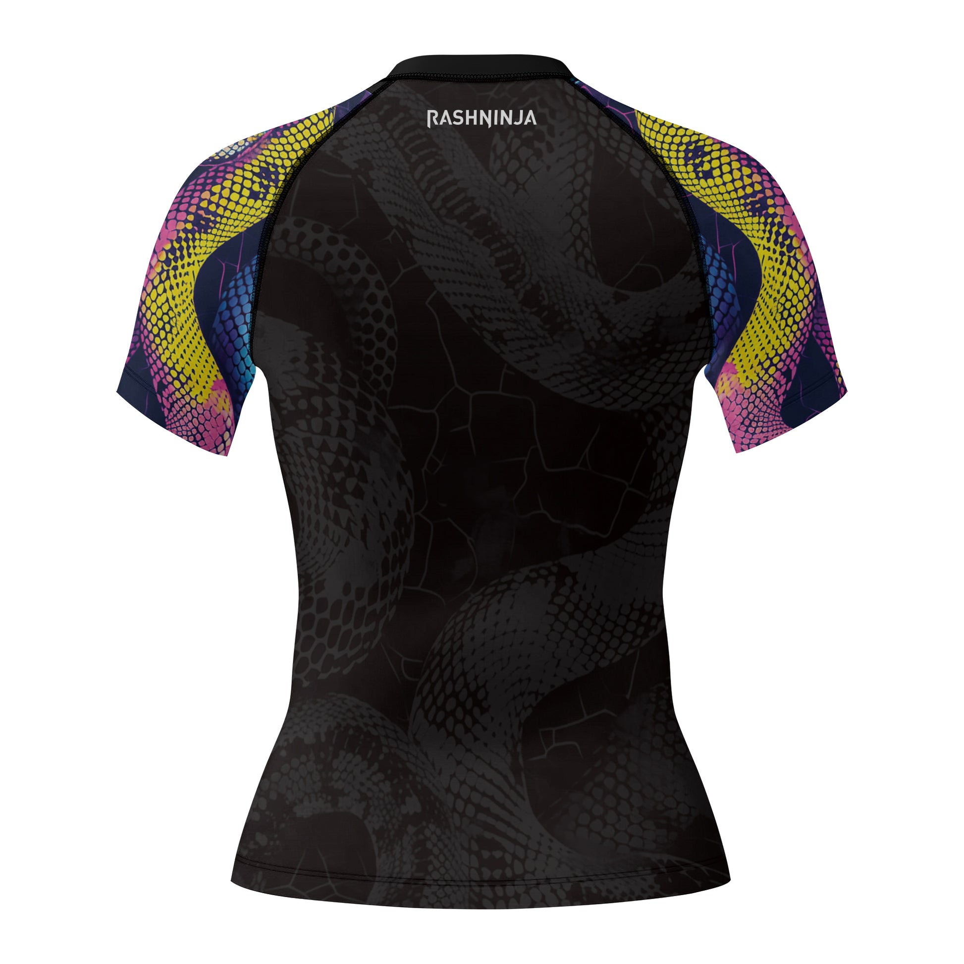 Rashninja Neon Snake Women's Short Sleeve Rash Guard