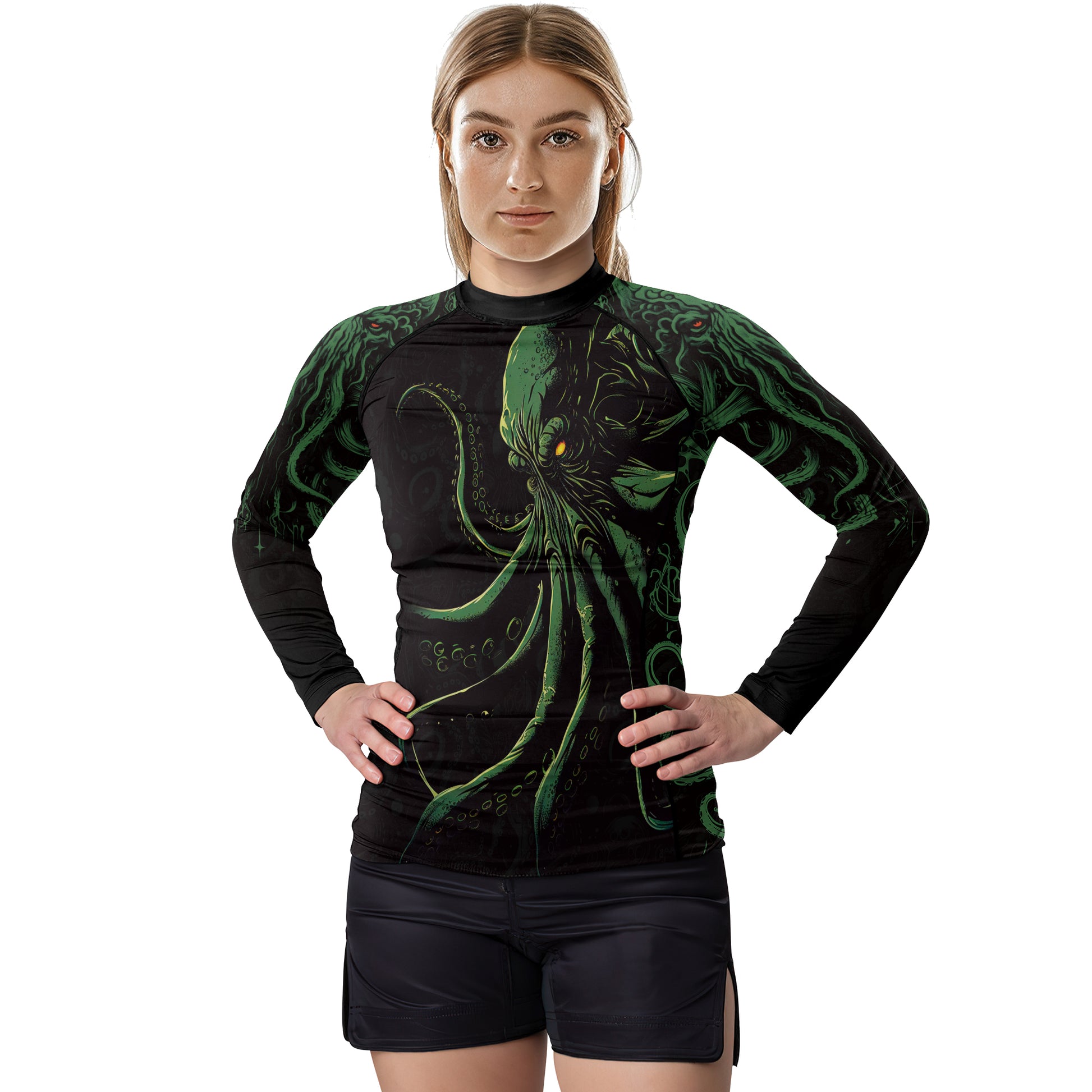 Rashninja Ranked Tentacle Tyrant Women's Long Sleeve Rash Guard