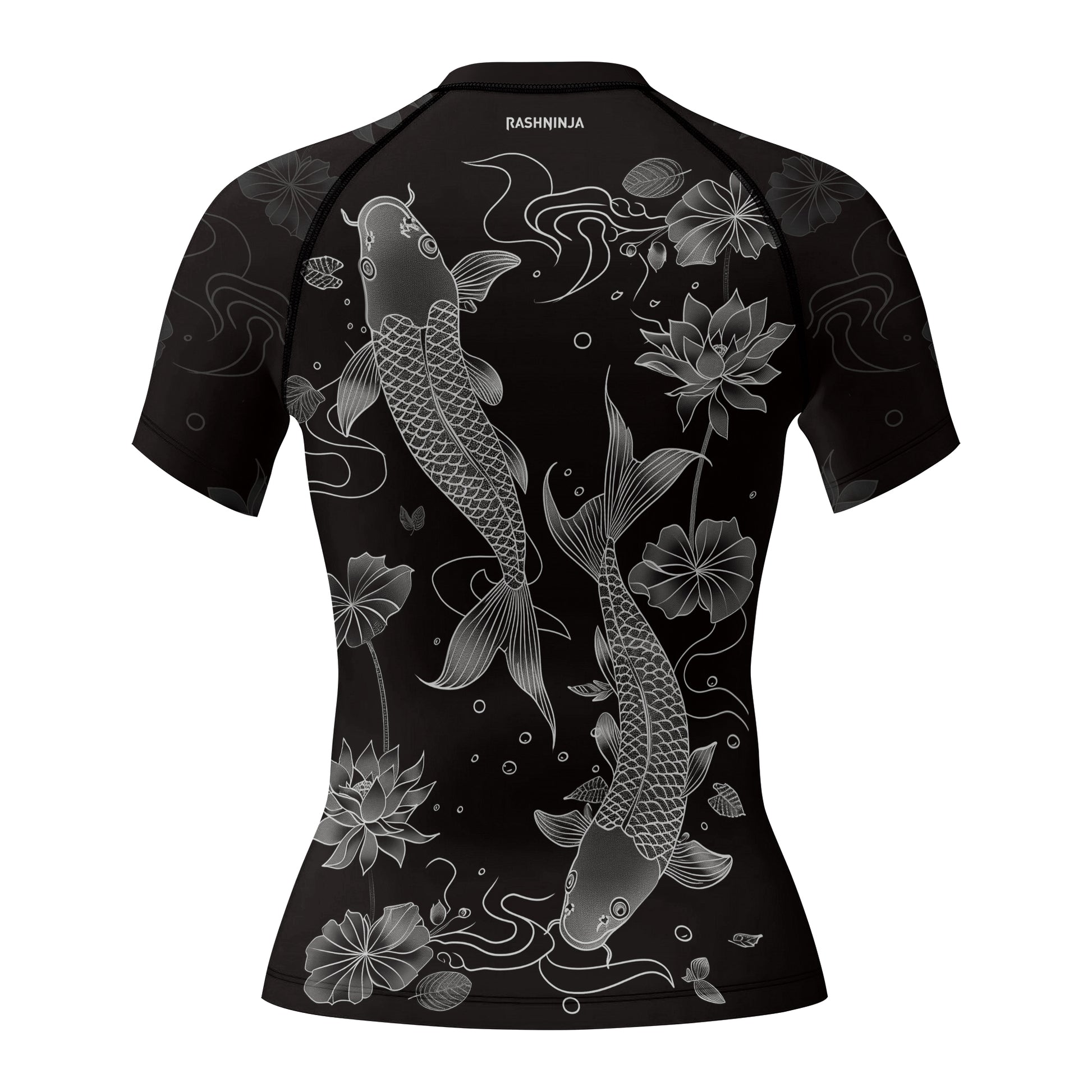 Rashninja Koi Lotus Flow Women's Short Sleeve Rash Guard | Rash Guard