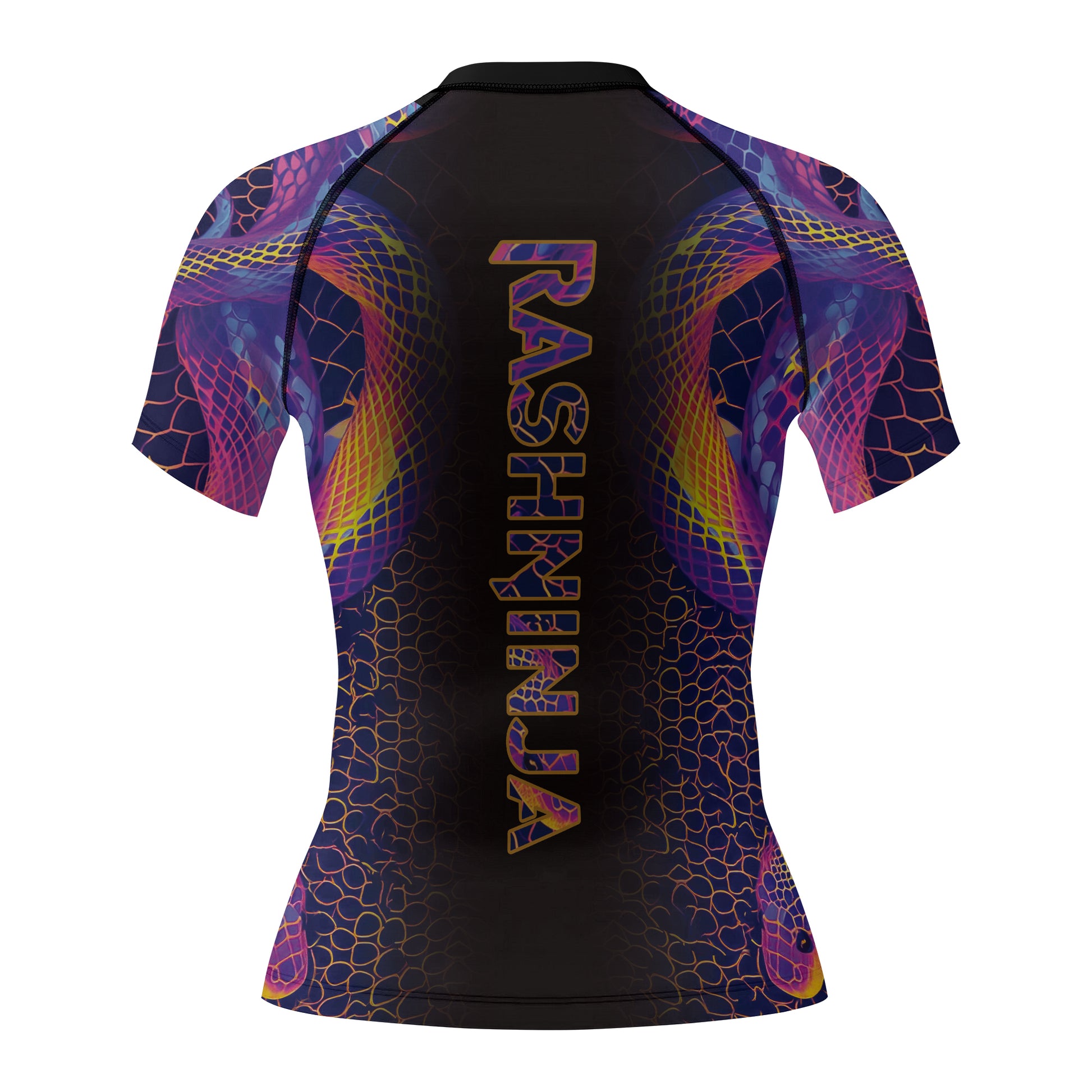 Rashninja Neon Snake Women's Short Sleeve Rash Guard