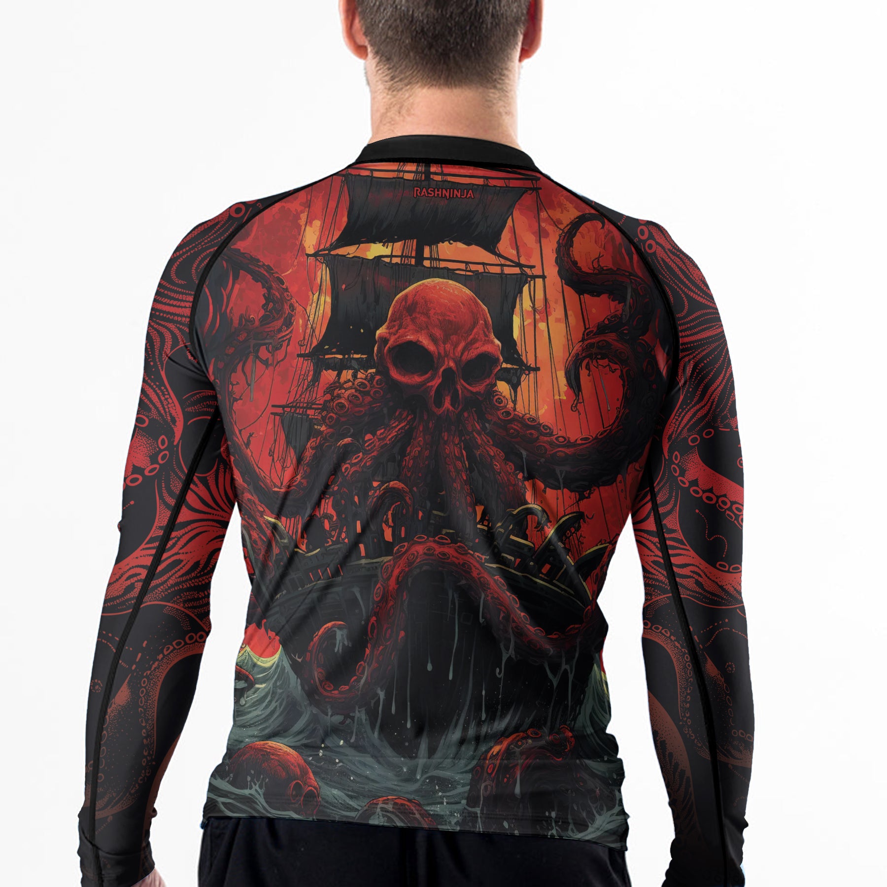 Rashninja Octopus Havoc Men's Long Sleeve Rash Guard | Rash Guard