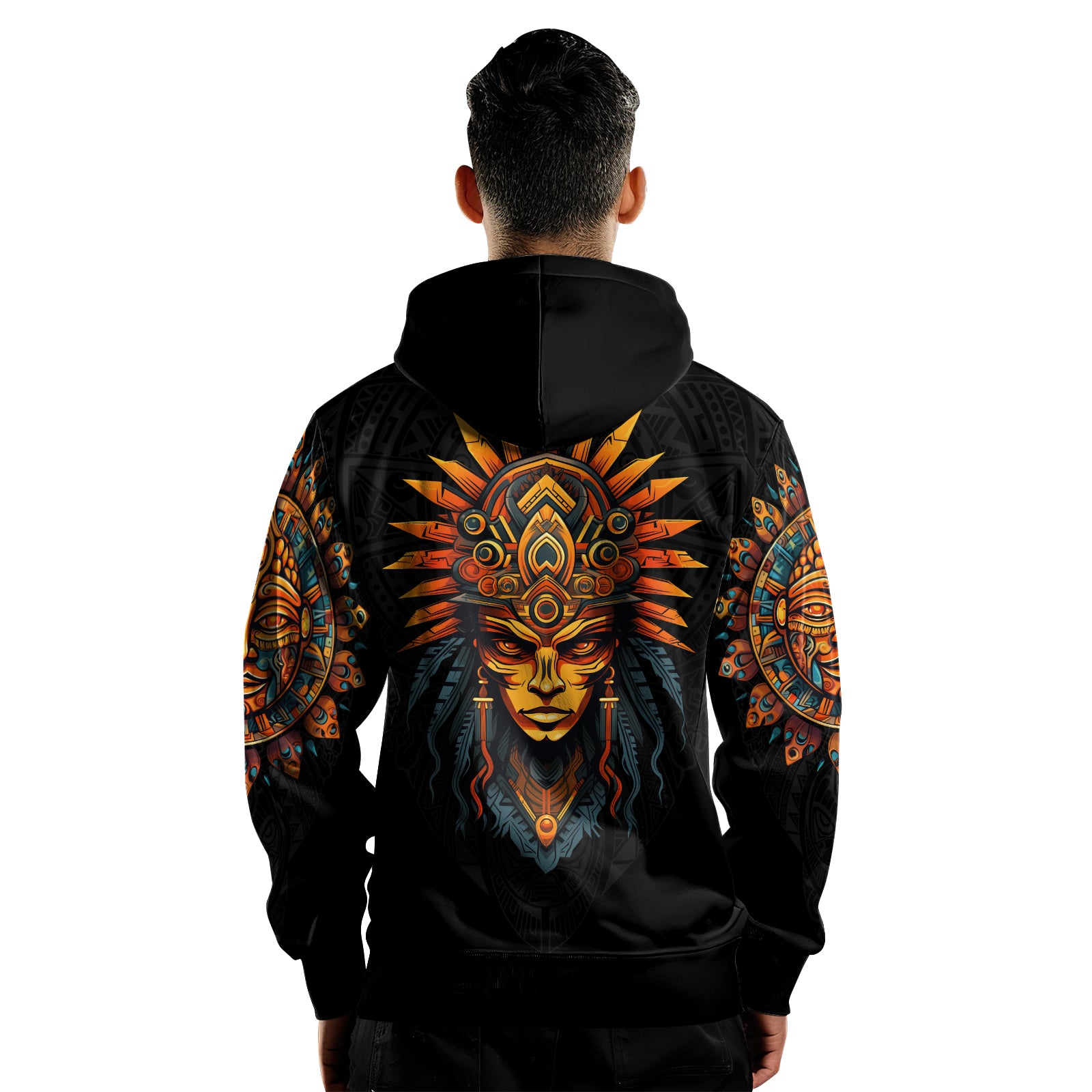 Rashninja Aztec Chieftain AOP Hoodie