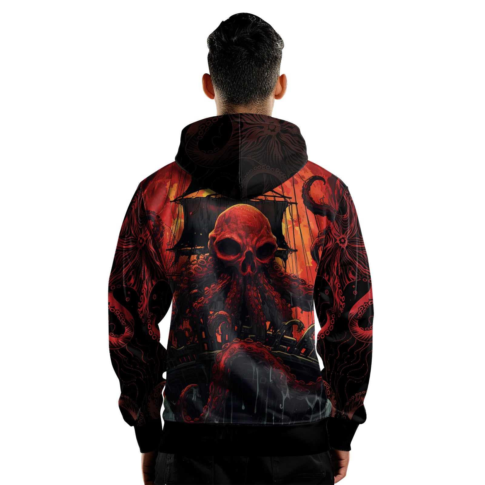 Rashninja Octopus Havoc AOP Hoodie | Jiu Jitsu Octopus Hoodie