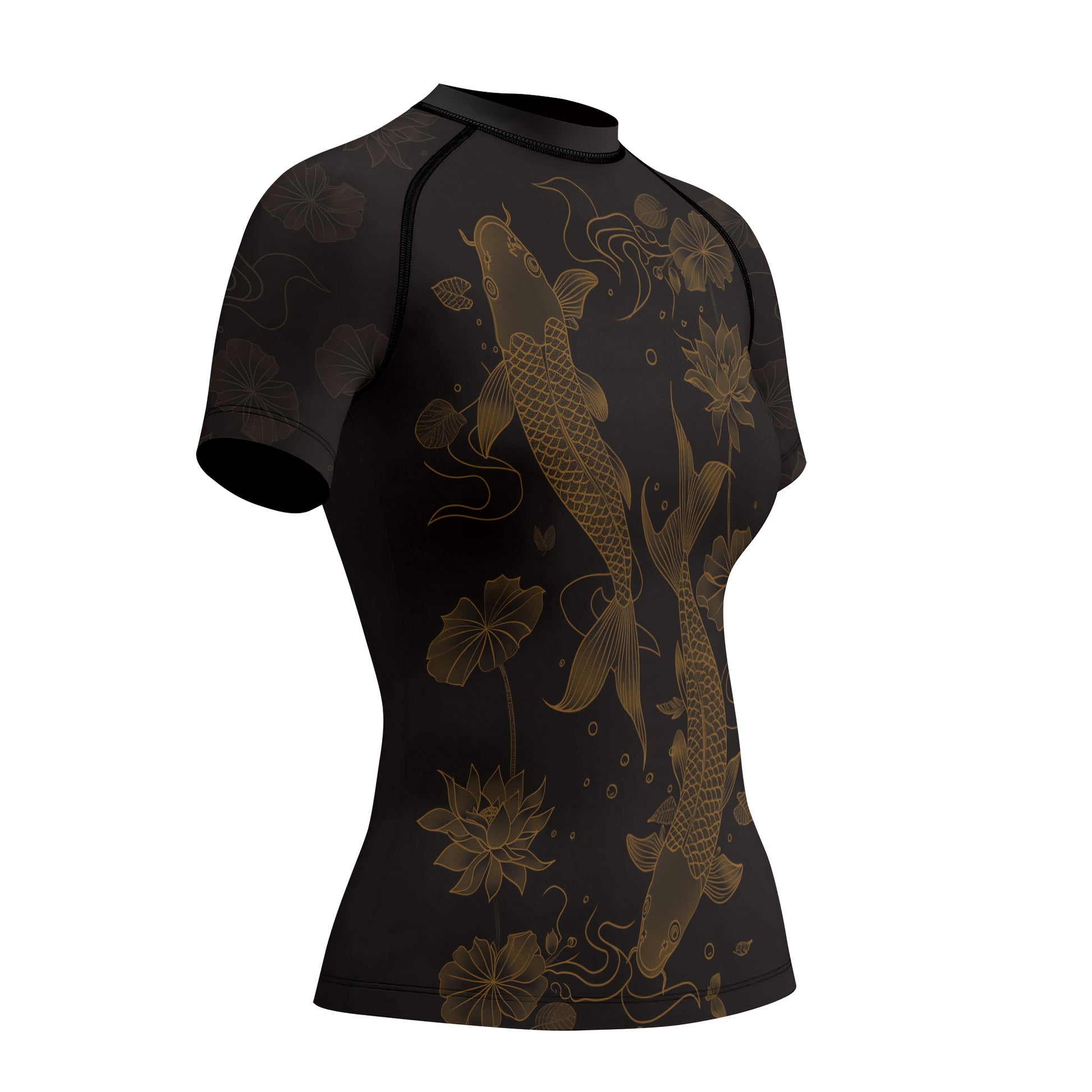 Rashninja Koi Lotus Flow Women's Short Sleeve Rash Guard | Rash Guard