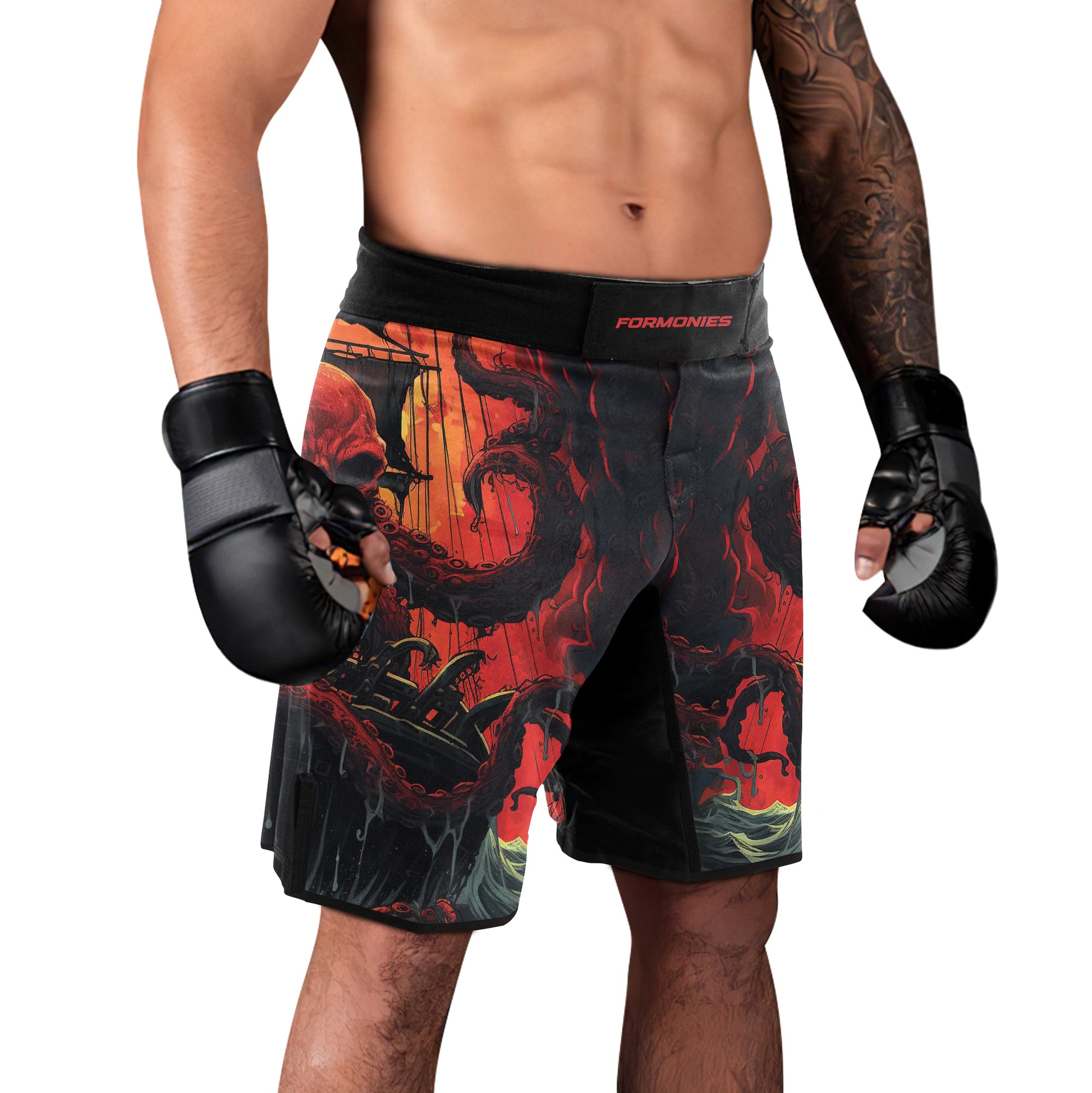 Rashninja Octopus Havoc Men's Fight Shorts | Compression Shorts