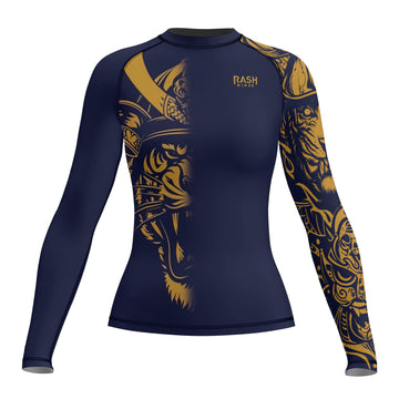 Rashninja Tiger Samurai Women's Long Sleeve Rash Guard