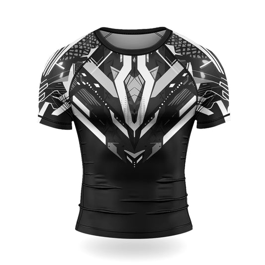 Rashninja Cyber Mech Guardian Men's Short Sleeve Rash Guard