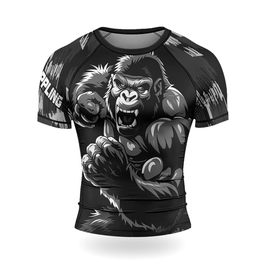 Rashninja Gorilla Roar Dominator Men's  Short Sleeve Rash Guard