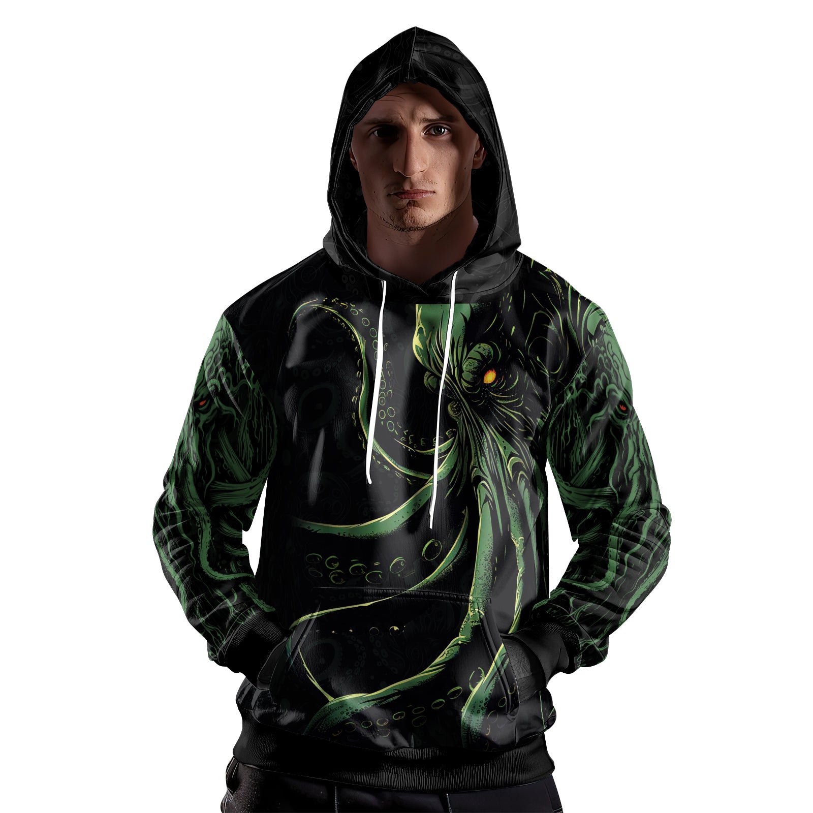 Rashninja Tentacle Tyrant AOP Hoodie | Jiu Jitsu Octopus Hoodie