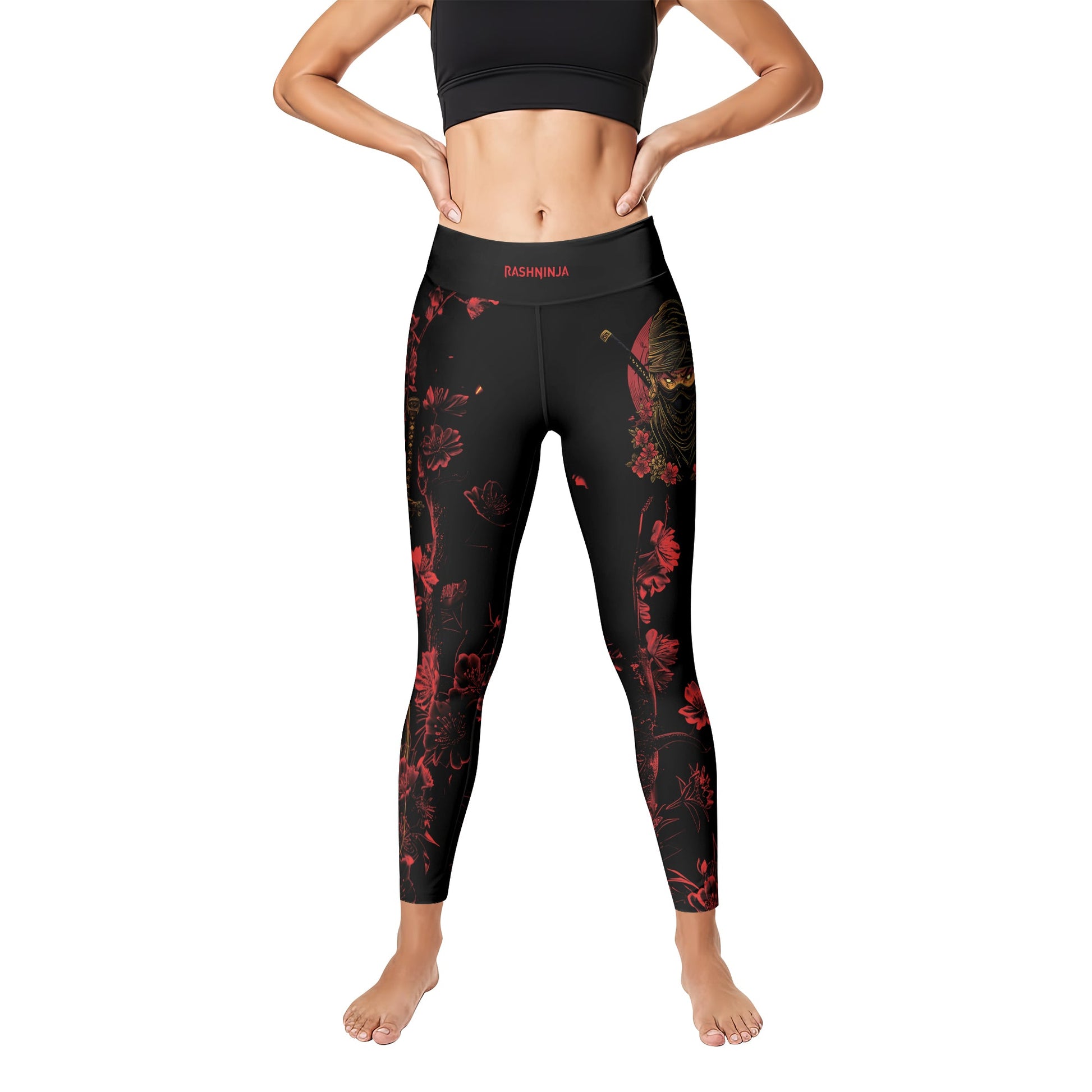 Rashninja Ninja Crimson Blossom Women's Leggings