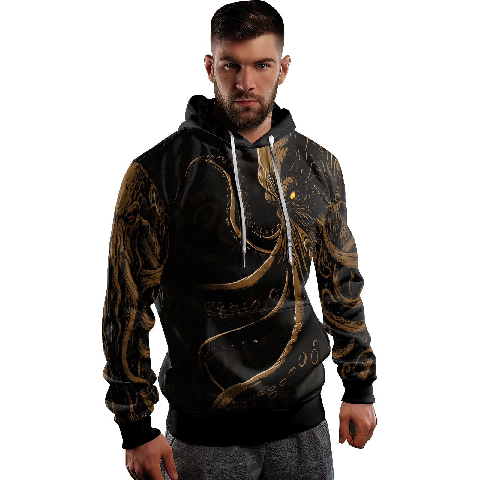 Rashninja Tentacle Tyrant AOP Hoodie | Jiu Jitsu Octopus Hoodie