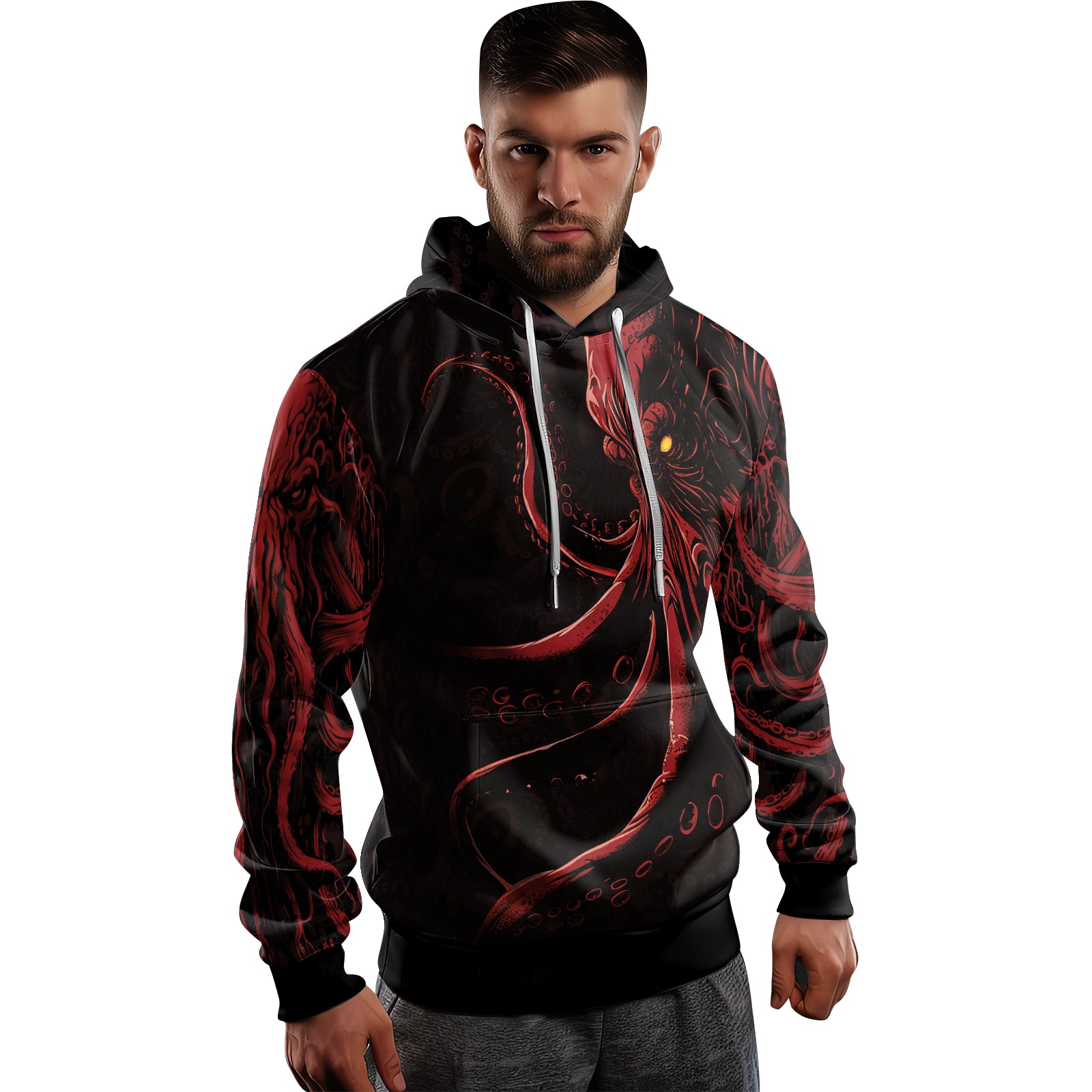 Rashninja Tentacle Tyrant AOP Hoodie | Jiu Jitsu Octopus Hoodie