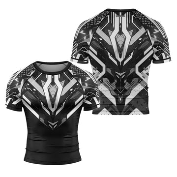 Rashninja Cyber Mech Guardian Men's Short Sleeve Rash Guard