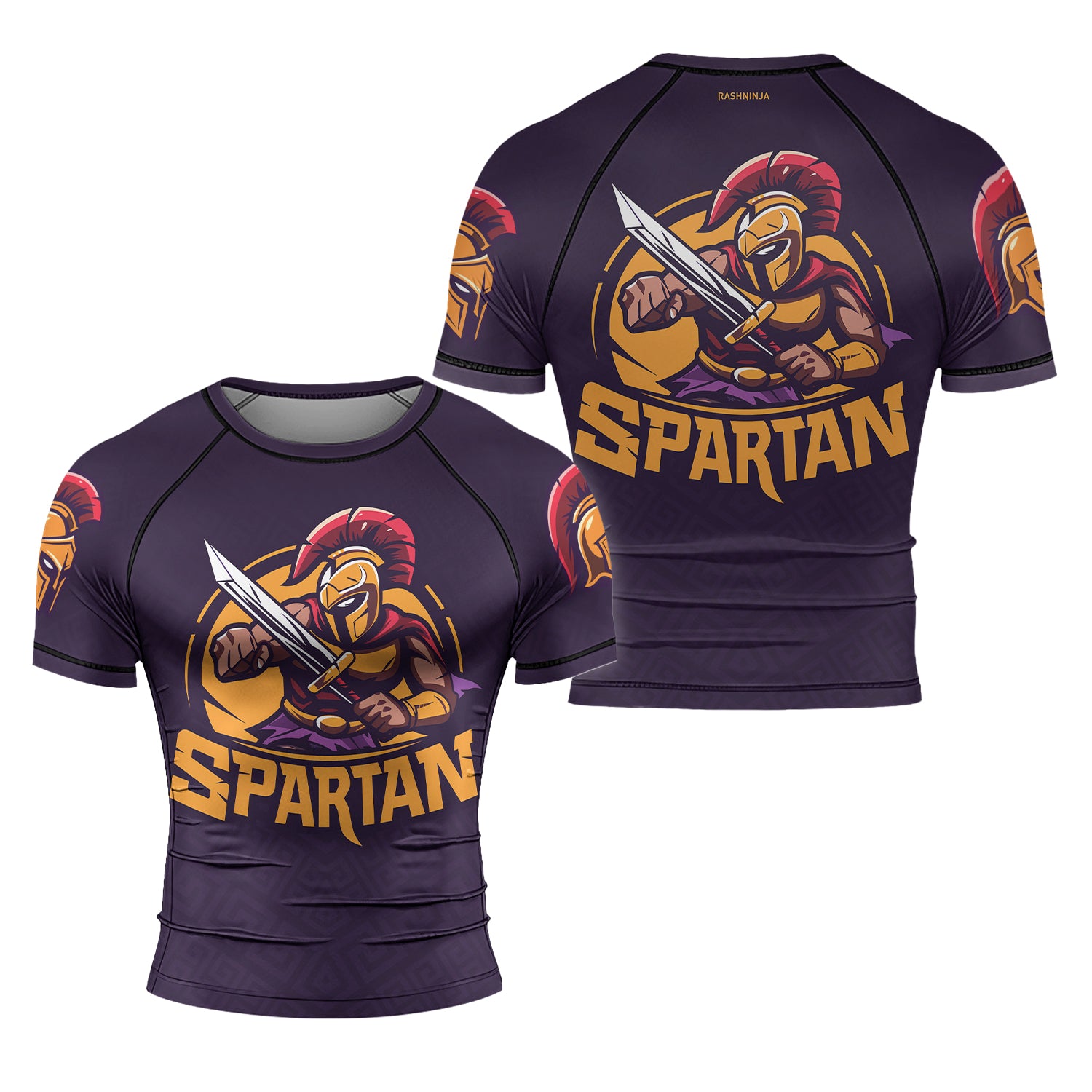 Rashninja Spartan Defender Men's Short Sleeve Rash Guard