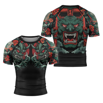 Rashninja Samurai Oni Wrath Men's Short Sleeve Rash Guard