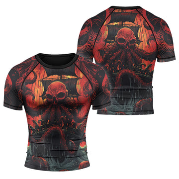 Rashninja Octopus Havoc Men's Short Sleeve Rash Guard | Rash Guard