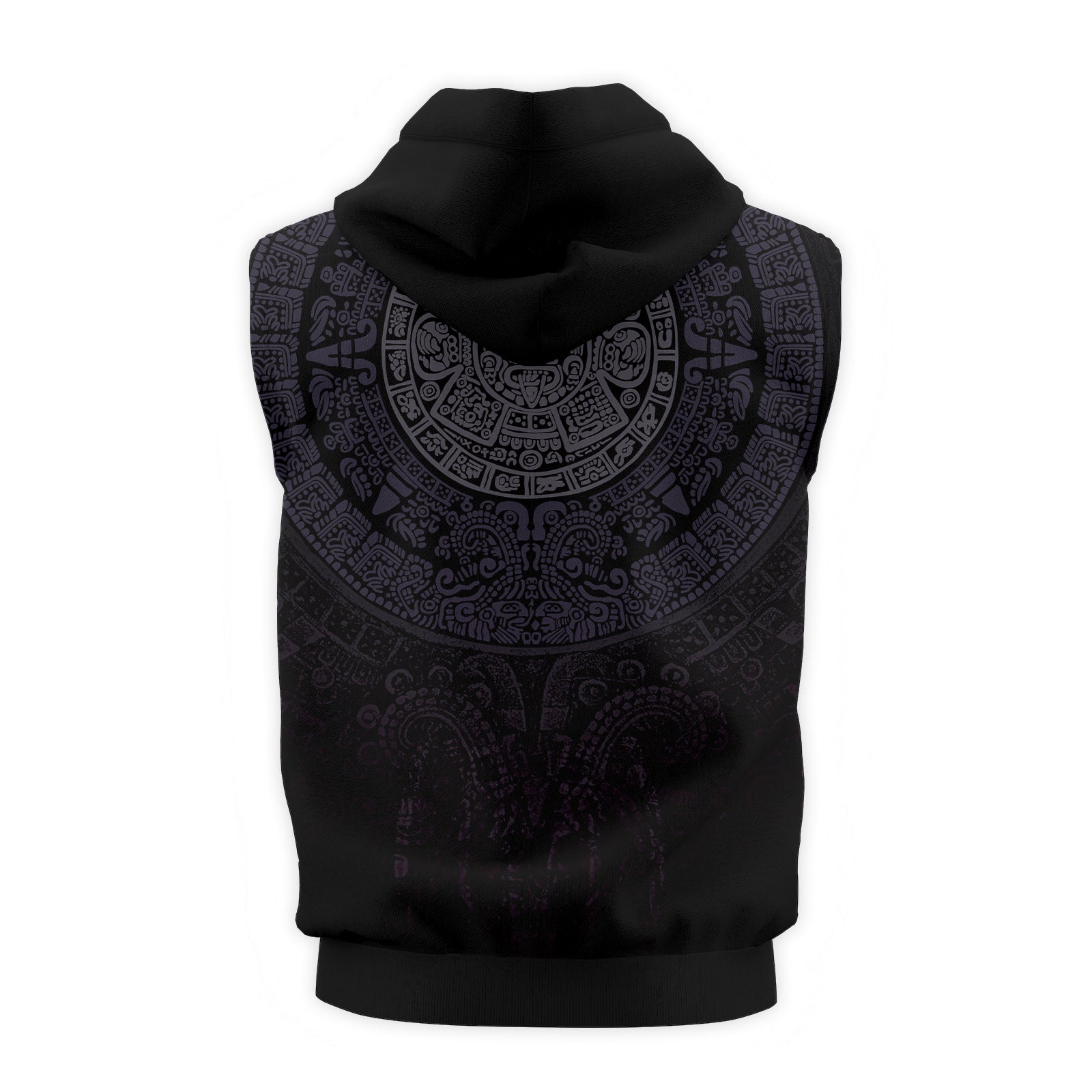 Rashninja Aztec Calendar Sleeveless Gym Hoodie | MMA Sleeveless Hoodie