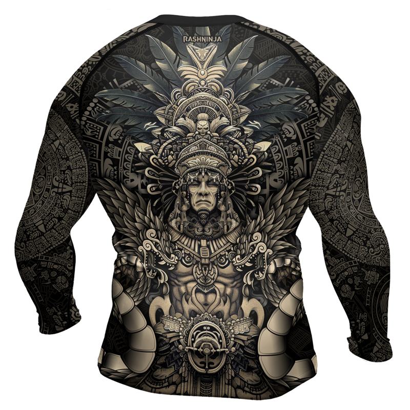 Rashninja Aztec High Chief Men's Long Sleeve Rash Guard