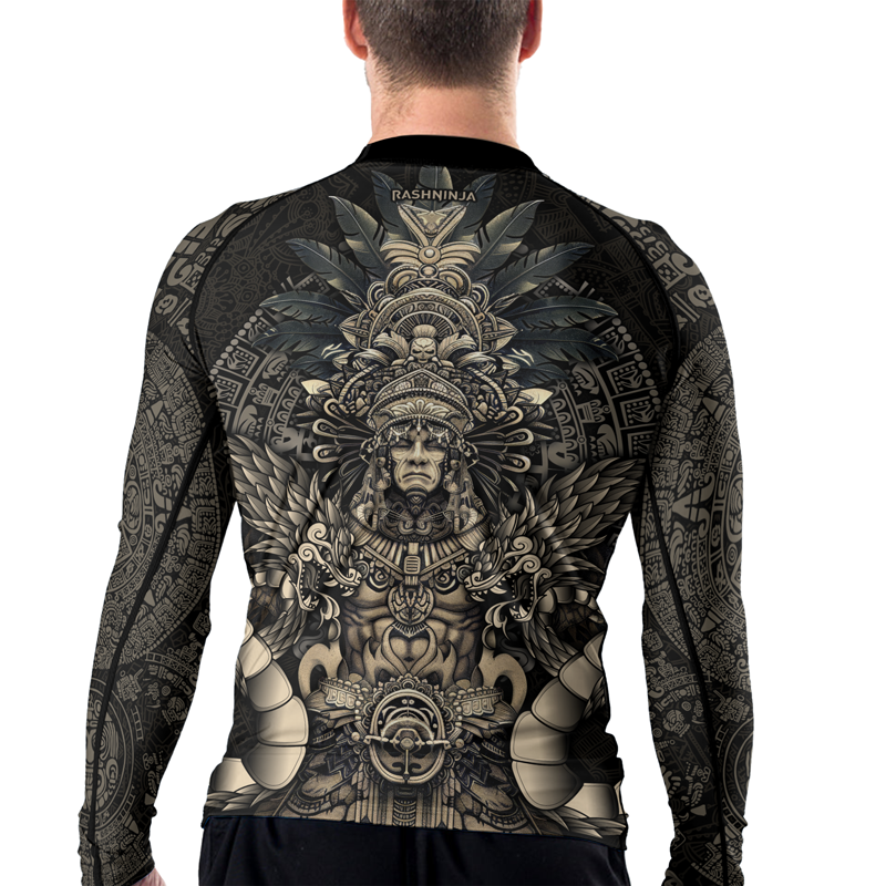 Rashninja Aztec High Chief Men's Long Sleeve Rash Guard