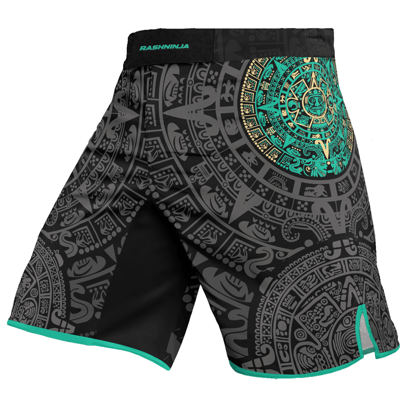 Rashninja Aztec Sun Men's Fight Shorts - Rashninja LLC