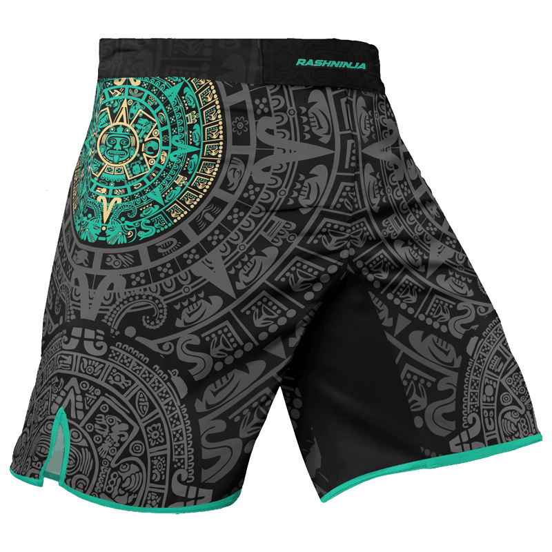 Rashninja Aztec Sun Men's Fight Shorts - Rashninja LLC