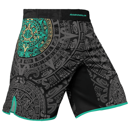 Rashninja Aztec Sun Men's Fight Shorts - Rashninja LLC