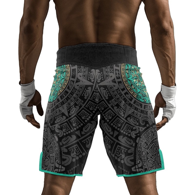 Rashninja Aztec Sun Men's Fight Shorts - Rashninja LLC