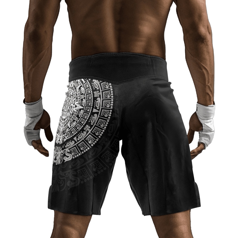 Rashninja Aztec Stone Ranked Men's Fight Shorts - Rashninja LLC
