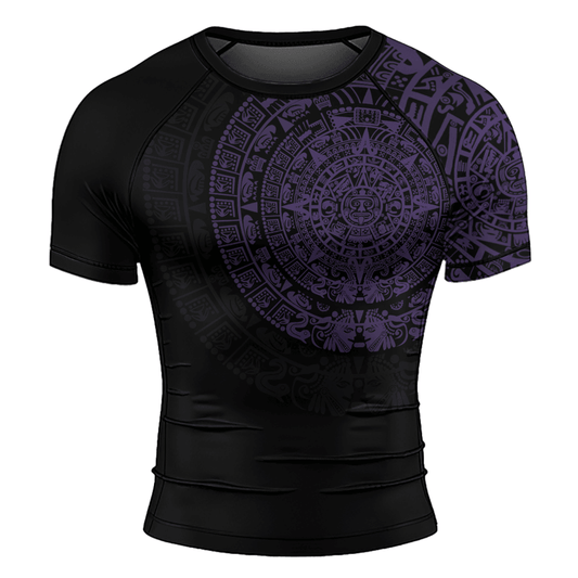 Rashninja Aztec Ranked Men's Short Sleeve Rash Guard - Rashninja LLC