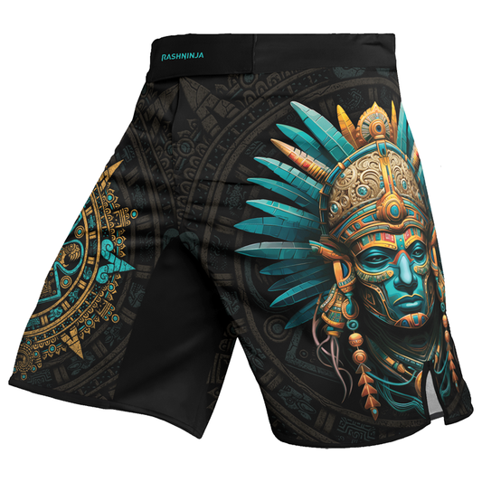 Rashninja Aztec Tribal Leader Men's Fight Shorts