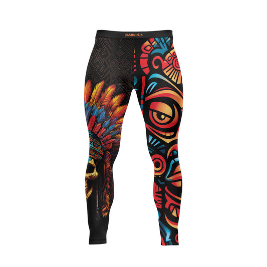 Rashninja Aztec Chieftain Skull Men's Spats