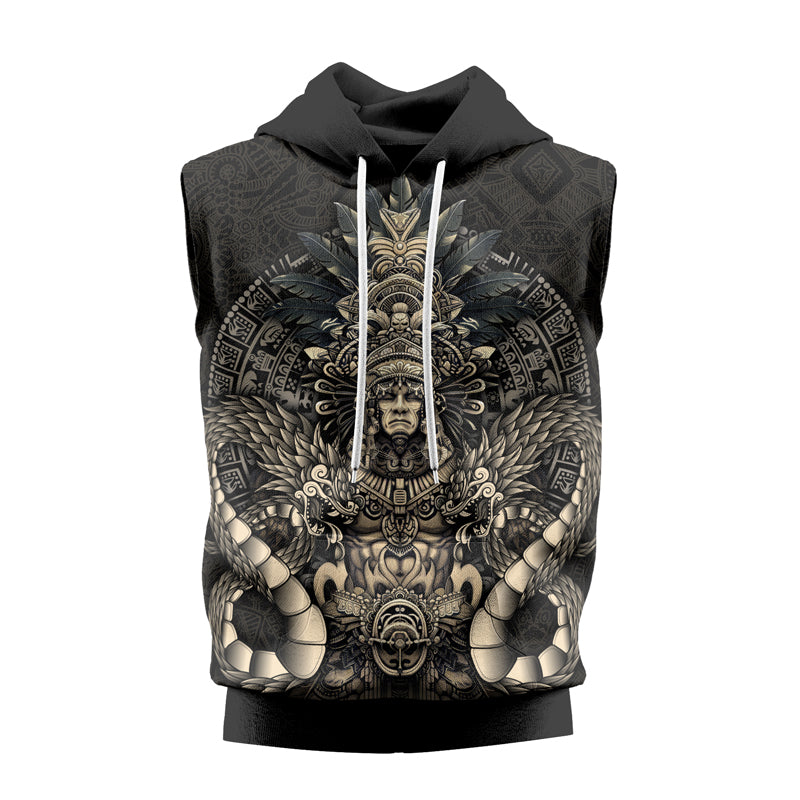 Rashninja Aztec High Chief Sleeveless Hoodie | MMA Sleeveless Hoodie