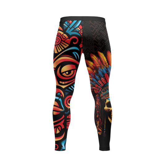 Rashninja Aztec Chieftain Skull Men's Spats