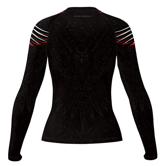 Rashninja Aztec Hunting Eagle Women's Long Sleeve Rash Guard