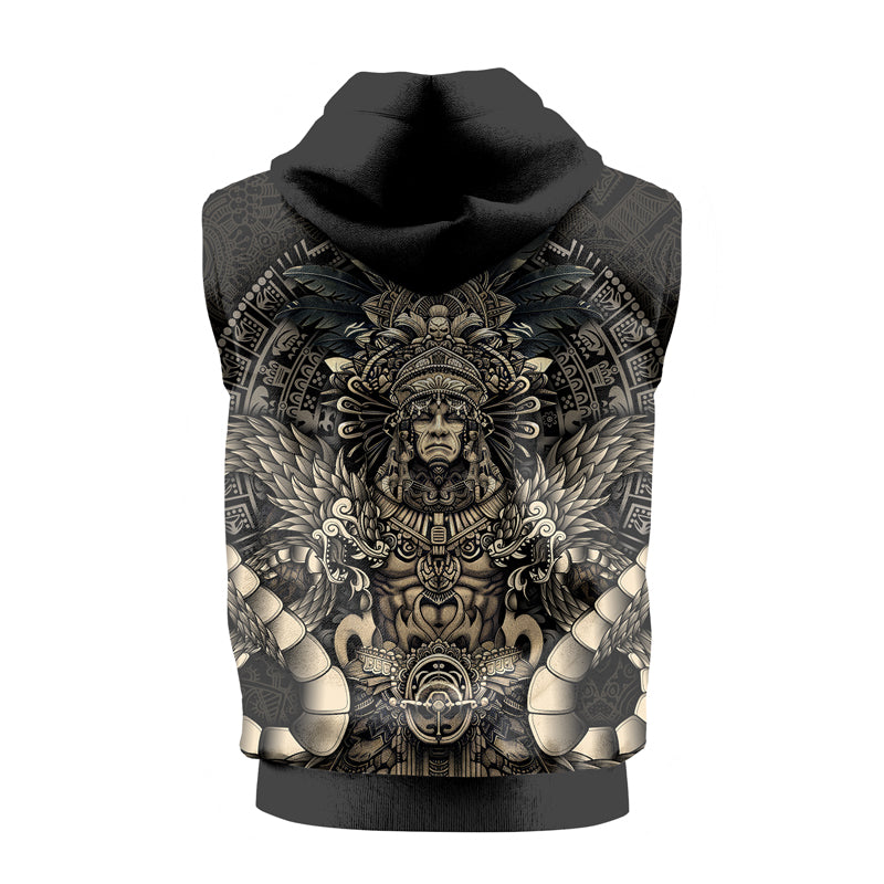 Rashninja Aztec High Chief Sleeveless Hoodie | MMA Sleeveless Hoodie