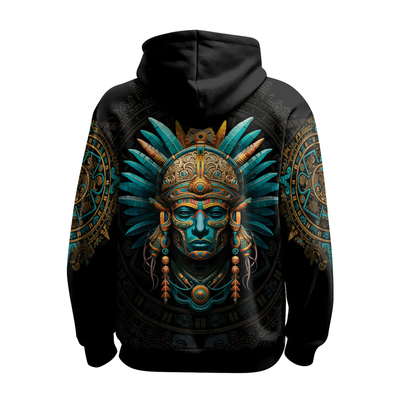 Rashninja Aztec Tribal Leader AOP Hoodie