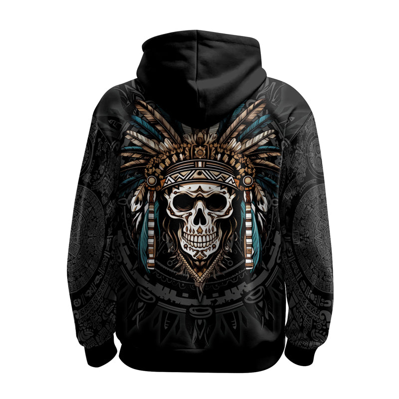 Rashninja Aztec Chief Skull AOP Hoodie