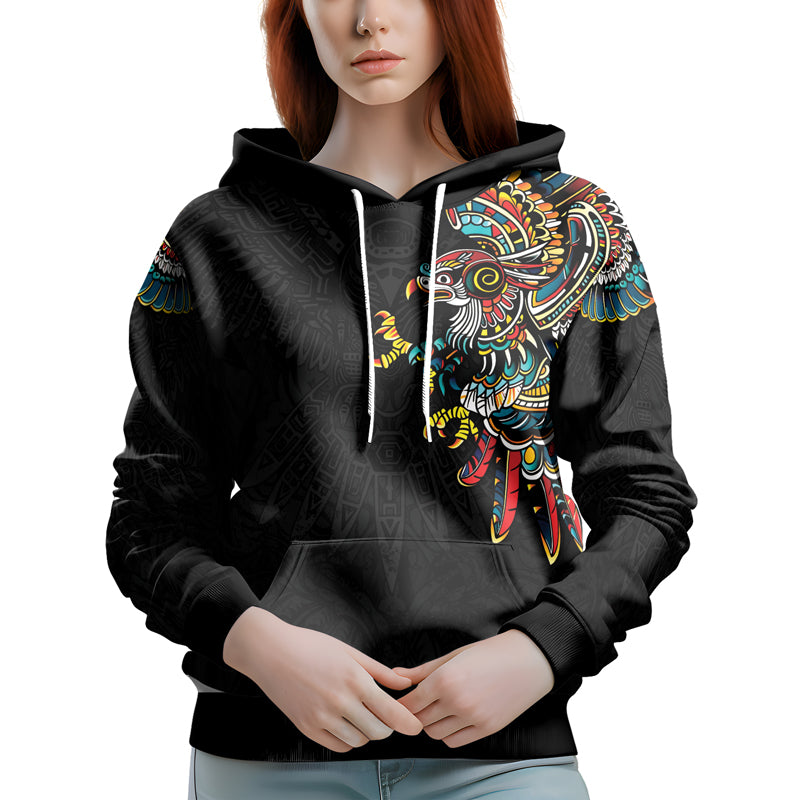 Rashninja Aztec Hunting Eagle AOP Hoodie