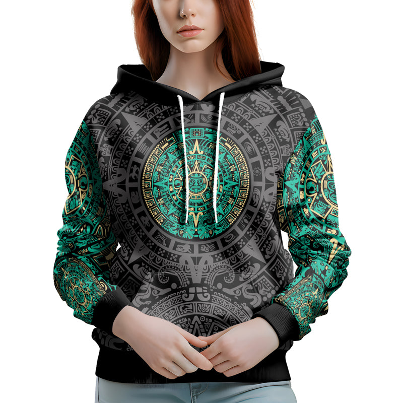 Rashninja Aztec Sun AOP Hoodie