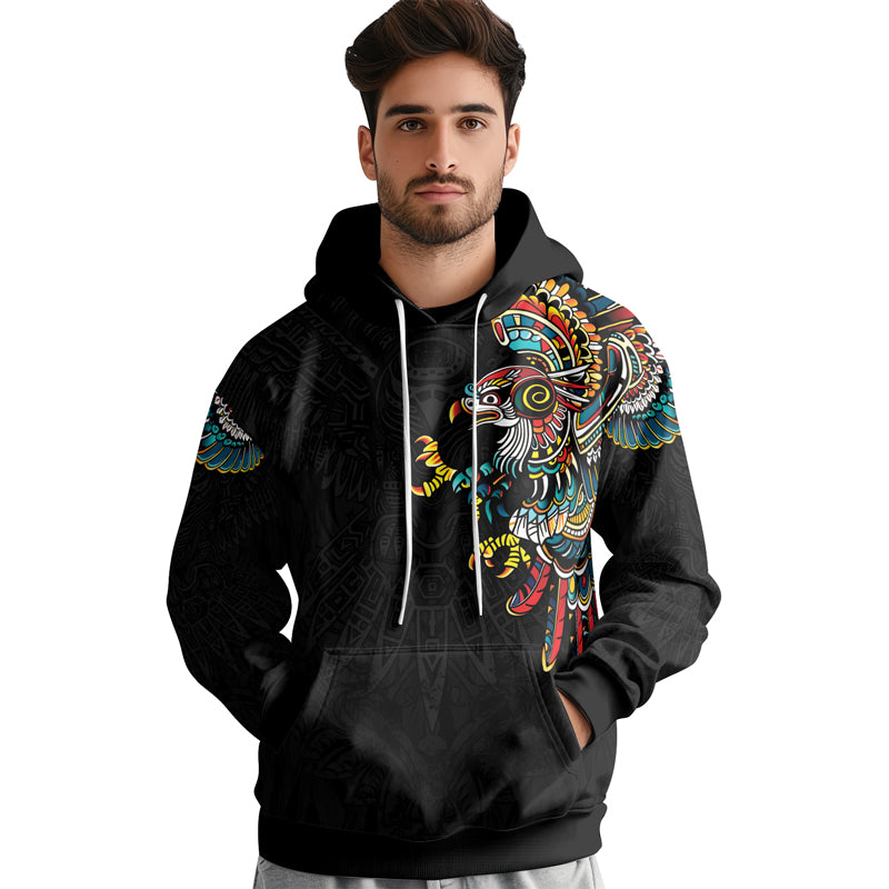 Rashninja Aztec Hunting Eagle AOP Hoodie