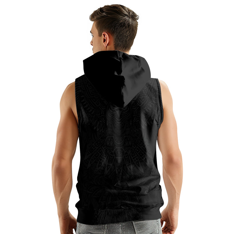 Rashninja Aztec Hunting Eagle Sleeveless Hoodie |MMA Sleeveless Hoodie