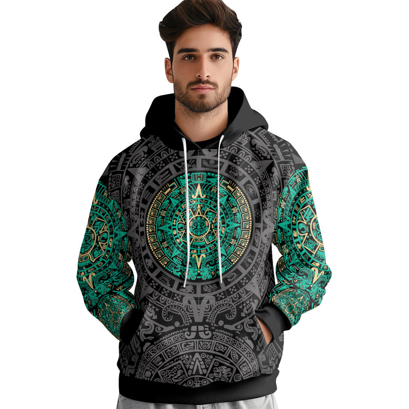 Rashninja Aztec Sun AOP Hoodie