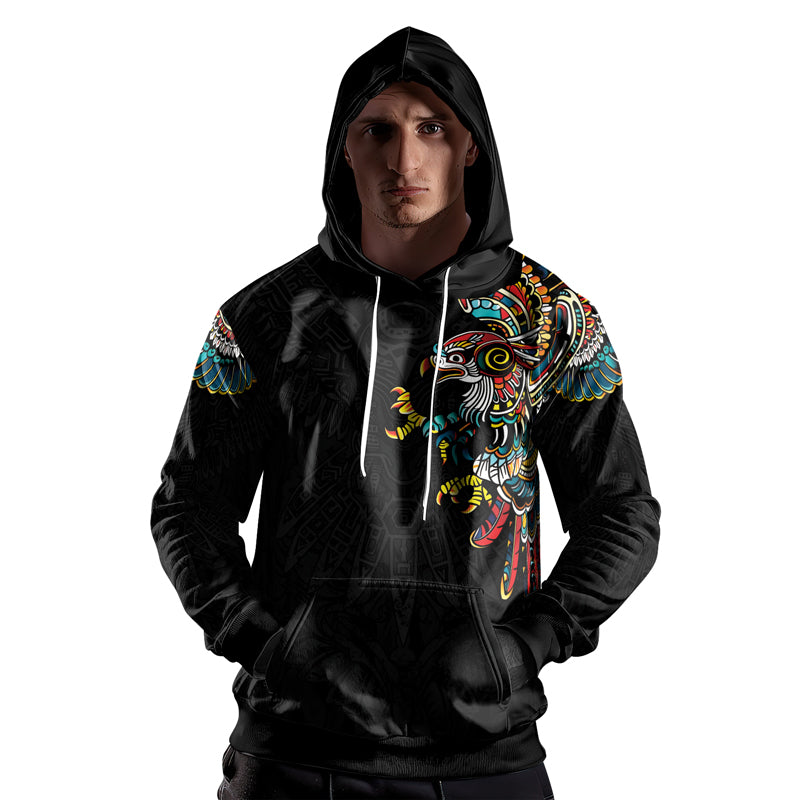 Rashninja Aztec Hunting Eagle AOP Hoodie